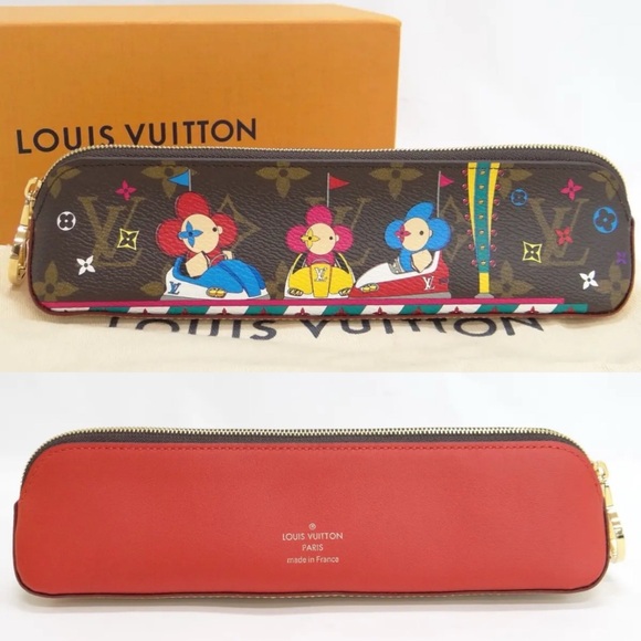 Limited Edition Louis Vuitton Pen Case Pouch Truth Elizabeth Vivienne Monogram - Picture 1 of 8